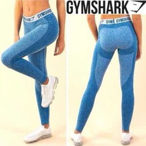 Gymshark Blue Two Tone Butt Contour Leggings - Size Small